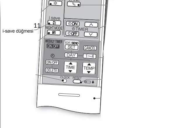 mitsubishi electric klima i save dugmesi