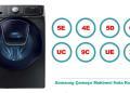 Samsung Çamaşır Makinesi Hata Kodları 6 Samsung Çamaşır Makinesi Hata Kodları