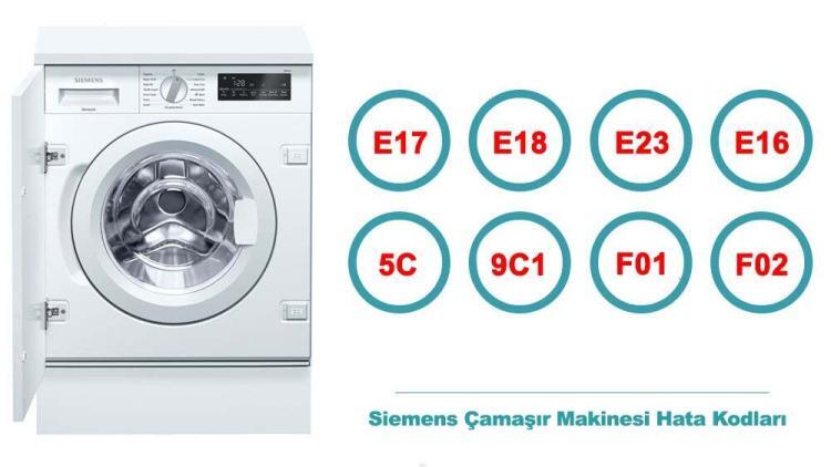 siemens camasir makinesi hata kodlari