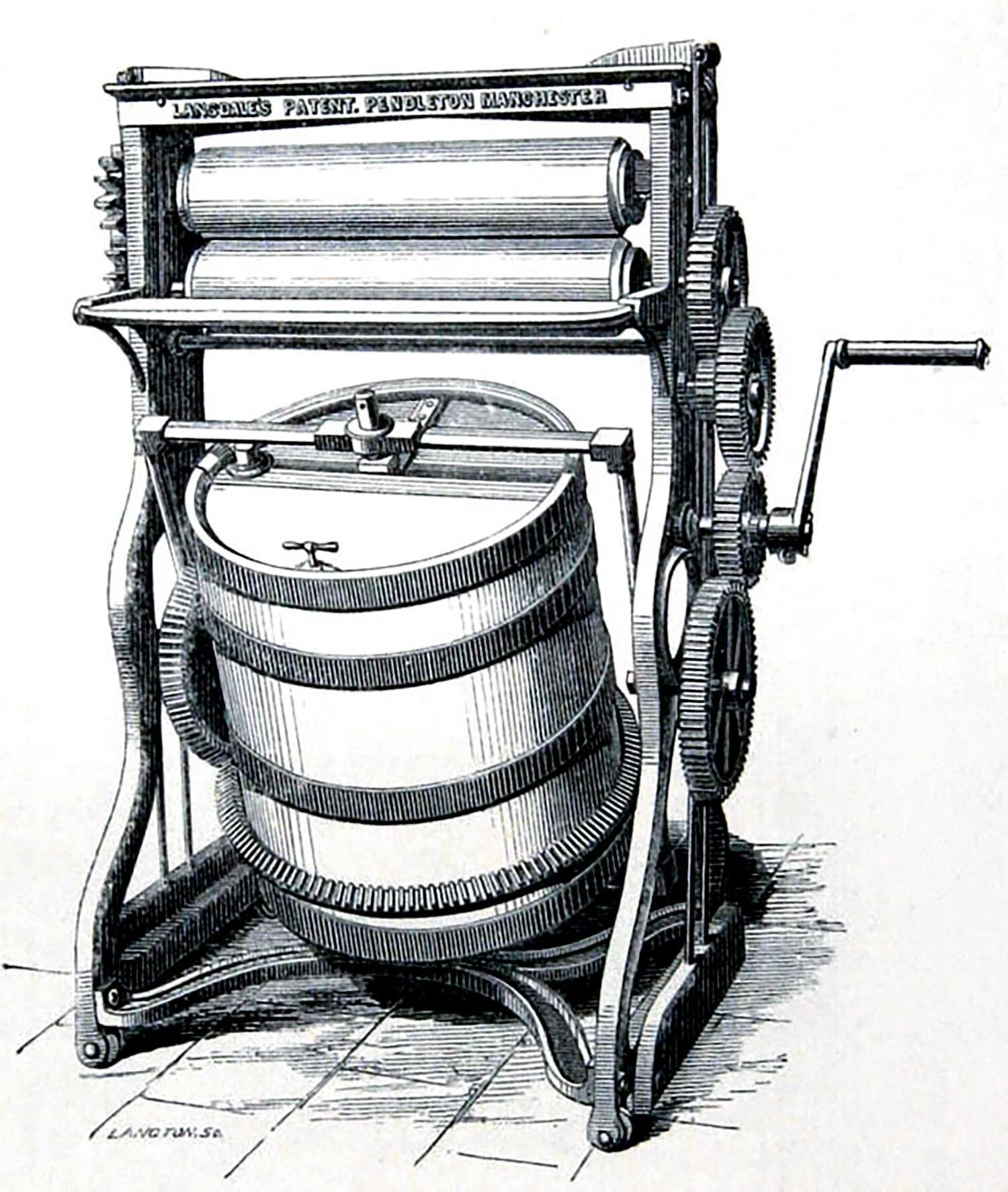1862 Manchester Pendleton dan Richard Lansdale in patentli camasir makinesi